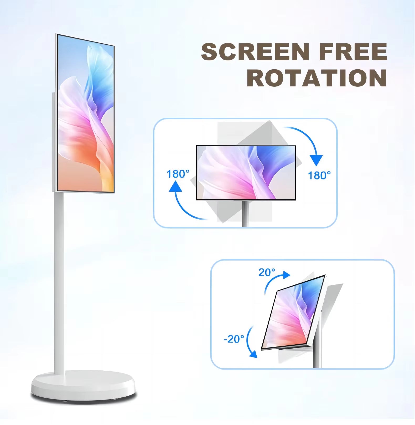 Popular Shenzhen 21.5 Inch Battery-Power Android Lg Stand by Me Tv In-Cell Touch Screen Gym Gaming Live Room Smart Tv