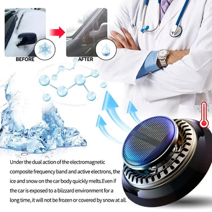 Solar Powered Electromagnetic Car Defroster/Anti freezer