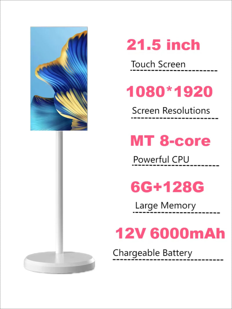 Popular Shenzhen 21.5 Inch Battery-Power Android Lg Stand by Me Tv In-Cell Touch Screen Gym Gaming Live Room Smart Tv